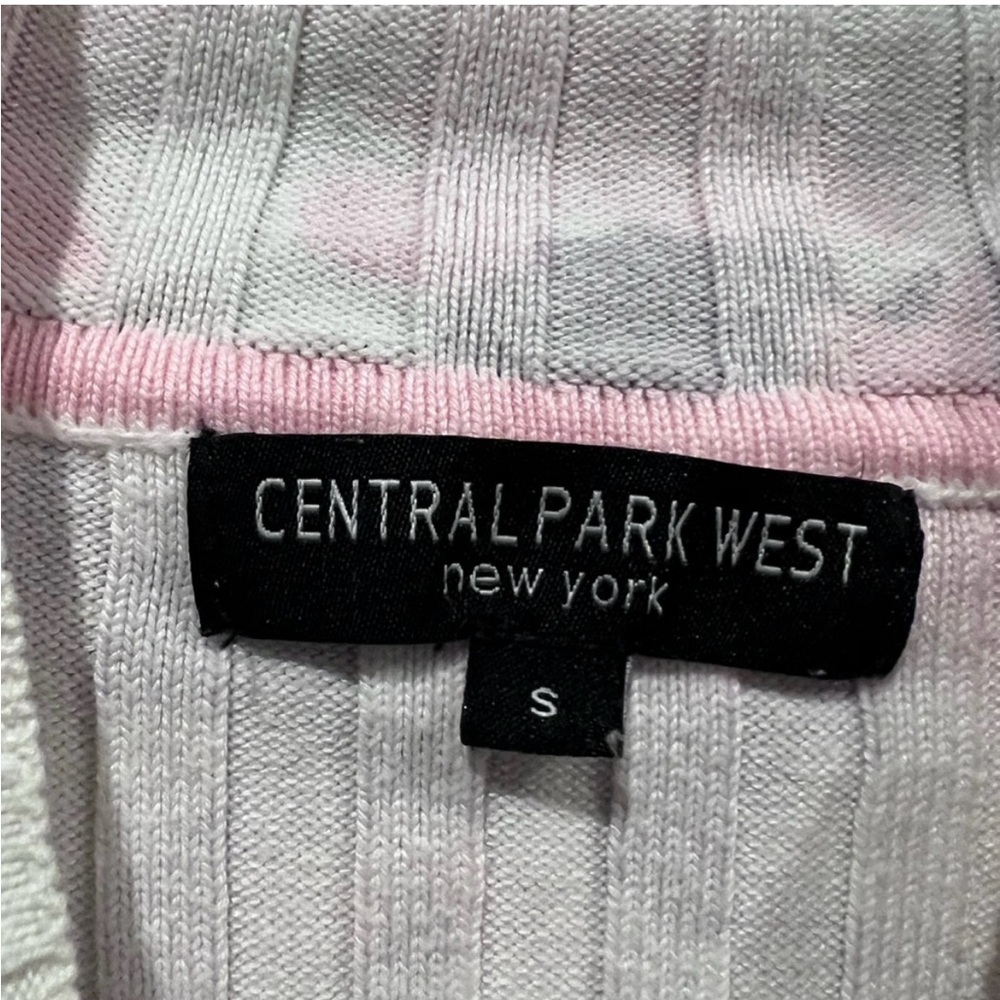Central Park West Pink and White Sweater - Picture 3 of 4